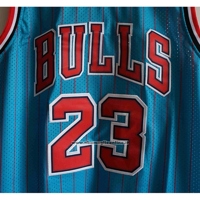 Maglia Chicago Bulls Michael Jordan #23 Mitchell & Ness 1995-96 Blu